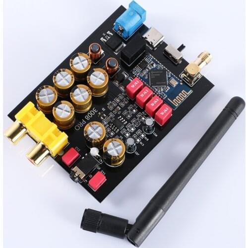 QCC3008 Bluetooth 5.0 Module Lossless Transmission Bluetooth Receiver APTX DAC Support USB 5V /DC 12V Power Supply