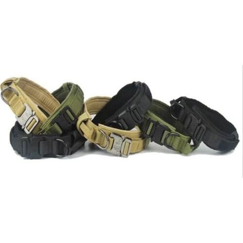 Nylon Tactical Large Dog Hoop Wear-resistant Firm Quick Release Walking Military Collar Outdoor Fitness Climb Hunting Equipment