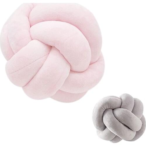 Knot Ball Cushion Office Waist Back Cushion Baby Nap Pillow Stuffed Dolls Toys For Kids Store Decoration Knot Ball Cushion