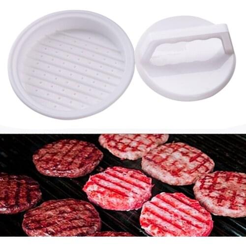 Round Shape Hamburger Press Burger Press Patty Maker Food-Grade Plastic Hamburger Meat Beef Grill Patty Maker Mold