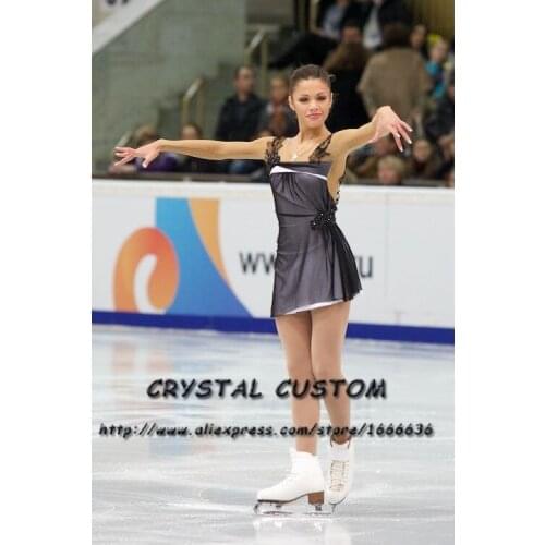 Professional Custom Figure Skating Dresses Girls Graceful New Brand Ice Skating Dresses For Competition Crystal DR3835