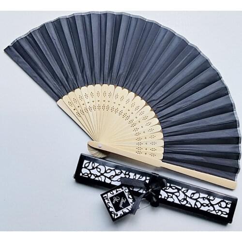 Chinese Style Black Vintage Hand Fan Folding Fans Dance Wedding Party Favor Chinese Dance Party Folding Fans