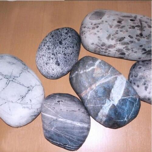 #1-#6 6PCS Patterned Pebble Stone Pillowcases Rock Style Bean Bag Cushion Covers