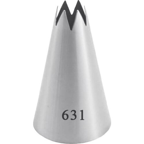 HMZCN 1PCS #631 Cake Tips Set Cream Decoration Icing Piping Pastry Nozzles Cupcake Decorating Tool Bakeware