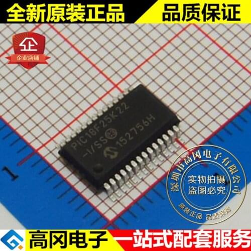 100% New&original 100% New&original PIC18F25K22-I/SS SSOP28 1536 B RAM 32 kB Flash