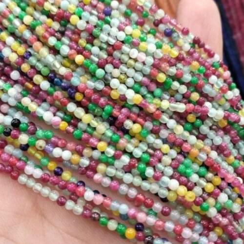 190pcs multi color gem stone beads round ball size 2mm loose stone beads for women bracelets making jewelry findings wholesale