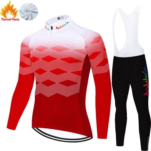 ANDALUCIA maillot ciclismo 2021 bike pants Sportswear Ropa Ciclismo MENS thermal fleece 20D ropa ciclismo hombre mtb