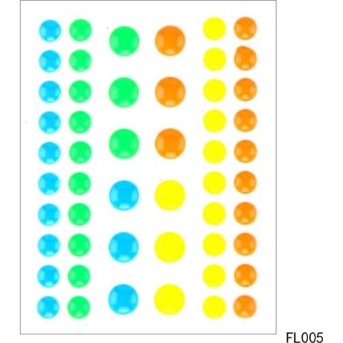 AZSG Sugar Sprinkles Self-adhesive Enamel Dots Resin Sticker for Scrapbooking/ DIY Crafts/ Card Making Decoration FL-001