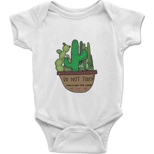 Baby Girl Boy New Style Aesthetic Cactus Printing Bodysuit Ropa Bebe Soft Comfortable Infant Romper One-Pieces Pop Clothes