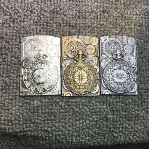 Personality Steampunk series DIY Metal Badge for Zippo Kerosene Petrol Lighter Handmade Decor Accessory Smoking Gadget Fashion