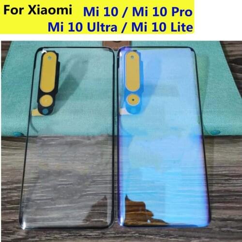 For Xiaomi Mi 10 Battery Cover Back Glass cover Mi10 Pro Rear Door Housing Case Replace For Xiaomi Mi 10 Pro 5G Battery Cover