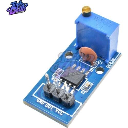 DC 5V-12V NE555 Adjustable Frequency Pulse Generator Module Stepper Motor Drive Board for Arduino Smart Car Square Wave Signal
