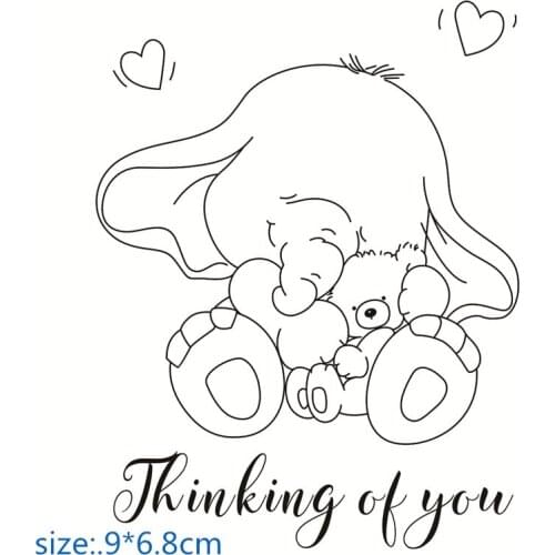 Cartoon animals Transparent Clear Silicone Stamp/Seal for DIY scrapbooking/photo album Decorative clear stamps