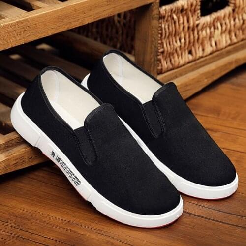 New style mens cloth shoes enlightenment phase towel cover feet lazy shoes one foot pedal breathable board shoes