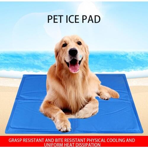 Dog Cooling Mat Summer Ice Pad Dogs Cat Blanket Sofa Breathable Pet Dog Bed Waterproof Washable Large Dogs Cat Mats Ice Cool Bed