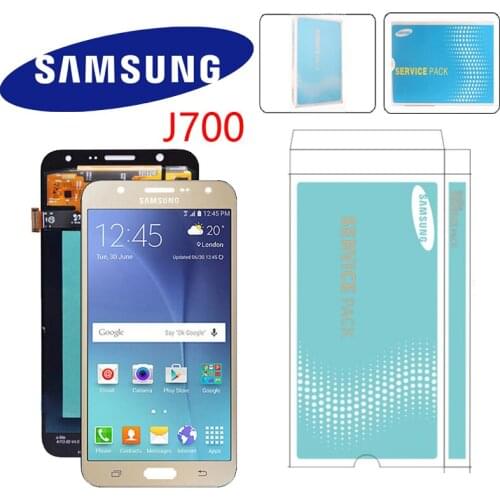 Original 5.5'' Super AMOLED LCD For Samsung Galaxy J7 2015 J700 J700F J700M J700H Display Touch Screen Digitizer Replacement