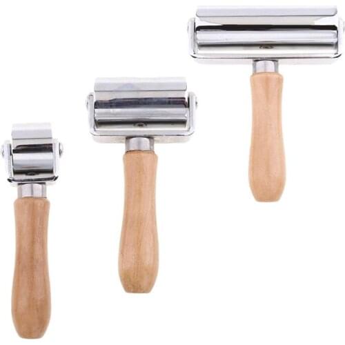 DIY Handmade Cowhide Leather Leather Art Leather Carving Tools Piping Device Edging Device Rubber Roller