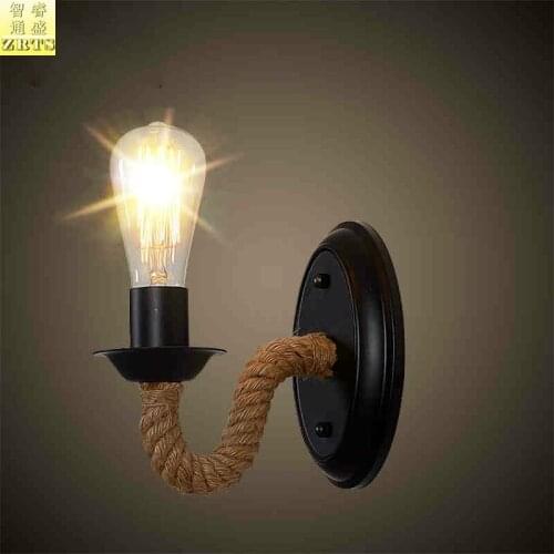 Loft luminaria light rope corridor aisle living room espelho wall lights for home