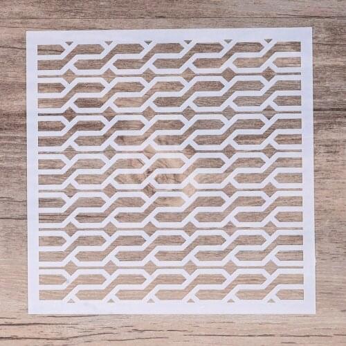 13 cmDIY Craft Layering Geometric Stencil For Painting Scrapbooking Stamping Stamps Album Decorative Embossing Paper Cards