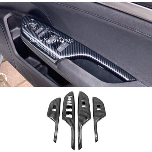 ABS Carbon Glass RHD switch Gear frame Air conditioning outlet Cover trim Car Styling For Honda Civic 10th 2016-2020 Accessories