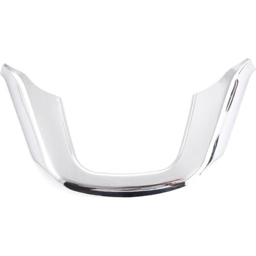 Car styling ABS Chrome Steering Wheel Decoration cover sticker For KIA RIO K2 2011 2012 2013 2014 auto accessories