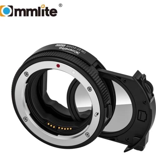 Commlite EF-EOSR VND AF Lens Mount Adapter Ring with Variable ND Filter for Canon EF/EF-S Lens to for Canon EOSR/RF Mount Camera