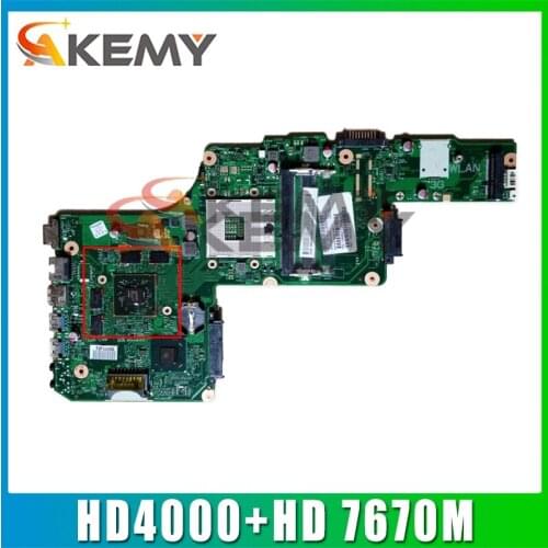 DK10FG-6050A2491301-MB-A03 PN 1310A2491319 SPS V000275120 For toshiba satellite L855 Laptop motherboard HD4000+HD 7670M Graphics