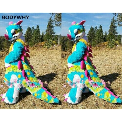 Fursuit Husky Dog Fox Mascot Costume Suits Cosplay Party Game Dress Advertising Promotion Carnival Halloween Xmas Easter Adults