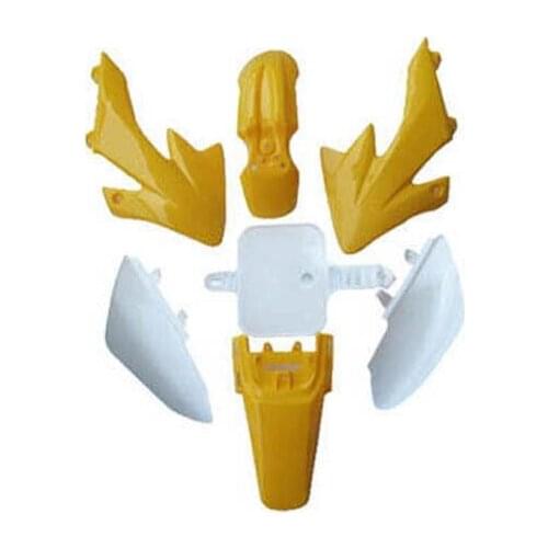 Yellow BODY PLASTICS KIT For HONDA XR50 CRF50 SSR SDG 107 110 125 Pit Dirt Bike