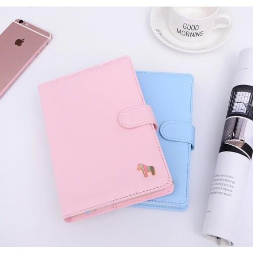 Korean Leather Notebook Candy Color Weekly Daily Planner School Office Supply Student Stationery Gift Notepad High Quality