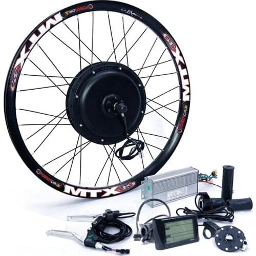 Best sell UK market 48v 52v 2000w electric bike bicycle motor wheel conversion kit with display