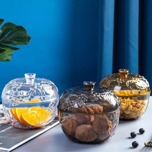 Living Room Small Candy Storage Jars Food Sealed Cans Plastic Dry Goods Box With Lids Desktop Decor
