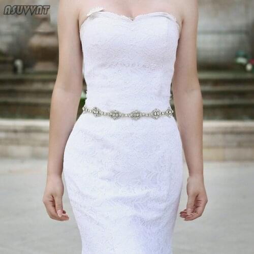 Fashion Women Belt Wedding Bridal Belt Rhinestone Applique Bridesmaid Crystal Belt Vine Sash Belt For Girl Evening Party Dress