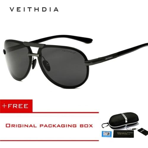 VEITHDIA Aluminum Magnesium Goggles Mens Sunglasses Polarized Lens Sun Glasses Driving/Fishing Male Eyewears shades For Men