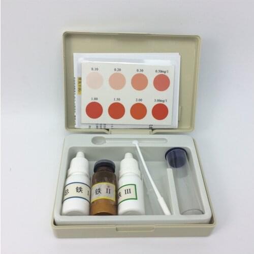 Total iron determination kit for rapid detection of heavy metal iron ion concentration in water