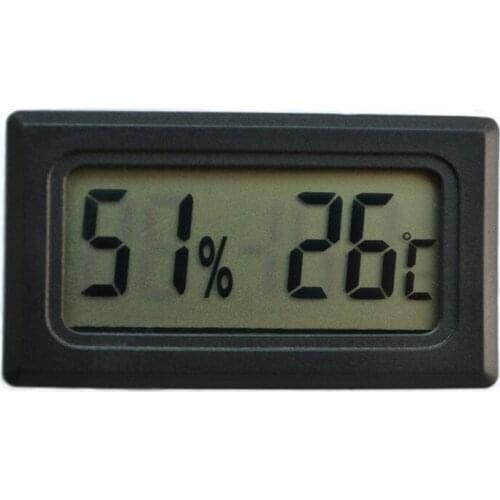 New embedded mini electronic digital thermometer and hygrometer for pet box, wine cooler and dry hygrometer