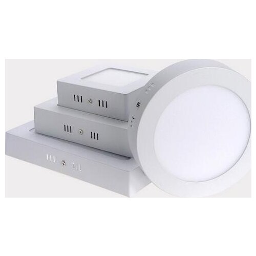 Surface Mounted Led Panel Downlight 6w 12w 18w Round/Square LED Ceiling Lamp AC85-265V LED Panel Light SMD2835 CE ROHS
