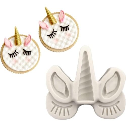 Unicorn Silicone Mold Sugarcraft Cookie Cupcake Chocolate Baking Mold Fondant Cake Decorating Tools