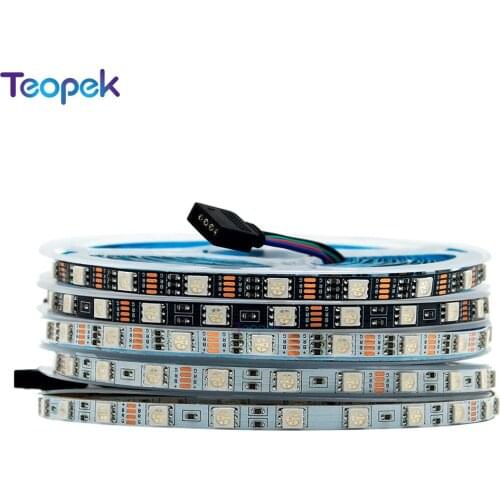 SMD 5050 RGB LED Strip 6MM FPBC Board 60led/M RGB Light High Brightness Led Flexible Tape DC5V/12V/24V