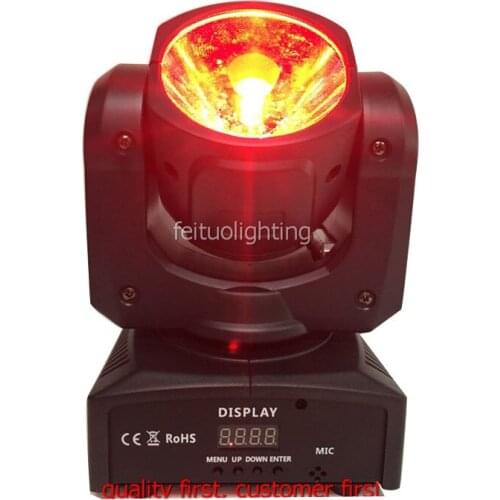 8lights with case 2019 New Mini Projector Dmx512 4 in 1 RGBW 60W Led Beam Moving Head Light For Stage Dj