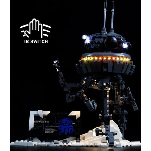Led Light Kit Building Blocks Star Wars Imperial Probe Droid For LEGO 75306 (Only Light Kit Included)