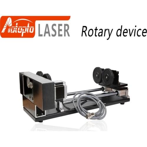 Rotary Engraving Attachment with Rollers Stepper Motors for Laser Engraving Cutting Machine