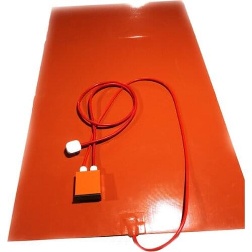 110V 2900W 700*1200*1.5mm Silicone Rubber Heater digital thermostat on wire 3000mm lead wire