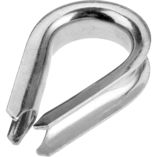 20mm 3/4 inch Boat Wire Rope Cable Thimble Clamps 316 Stainless Steel Boat Sleeve Clip Fittings Cable Crimps Marine Hardware