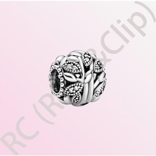 2020 New Arrival S925 Sterling Silver Beads Openwork Family Tree Charms fit Original Pandora Bracelets Women DIY Jewelry