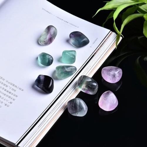 3PC colorful natural fluorite crystal quartz crystal magic repair healing crystal can be used for home decoration DIY gift