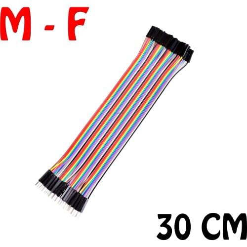 40pcs/lot 30cm 1p-1p male to Female jumper wire Dupont cable Breadboard