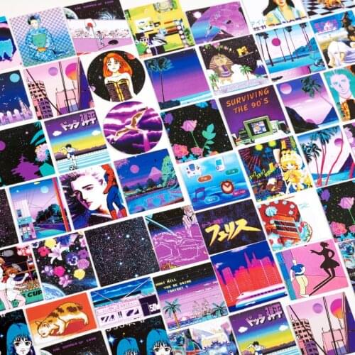 46 Pcs Japanese Girls Washi Paper Sticker Kawaii Anime Decorative Stickers Decals For Journaling Scrapbooking Diary Album Laptop