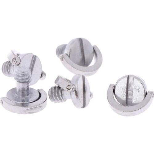 5pcs 1/4 Camera Screw For Quick Release Plate 1/4 Inch Folding D-Ring Adapter Tripod Monopod Quick Release Plate Camera Screw