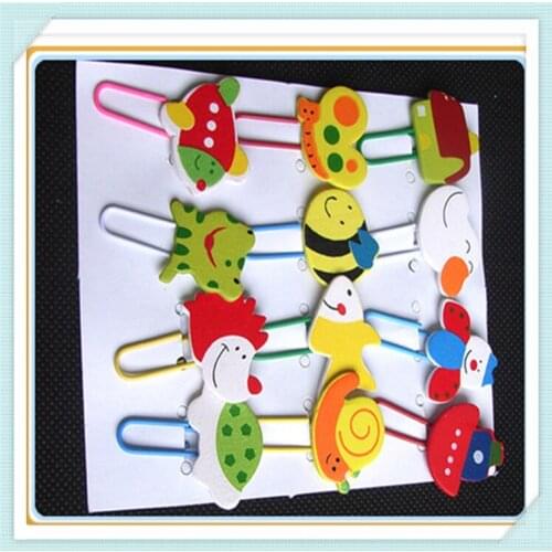 Free shipping 1000pcs pvc cartoon Series bookmark Super Hero Figure Book marks for books School Office Supplies Memo Clip